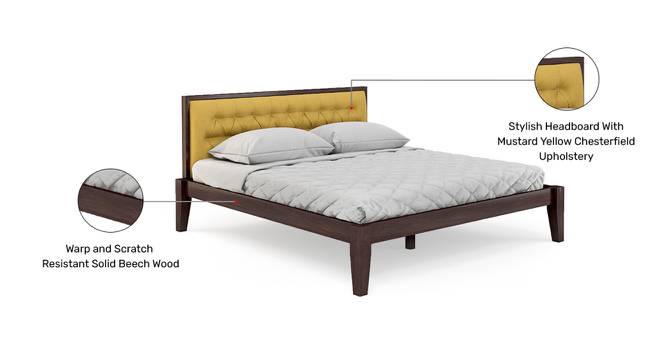 Draco Bed (Queen Bed Size, Matte Finish) by Urban Ladder - Cross View Design 1 - 408893