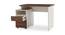 Aarya Office Table (Walnut Finish, Brown & White) by Urban Ladder - Rear View Design 1 - 408933