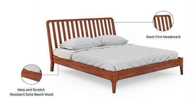 Durin Bed (King Bed Size, Matte Finish) by Urban Ladder - Cross View Design 1 - 408981