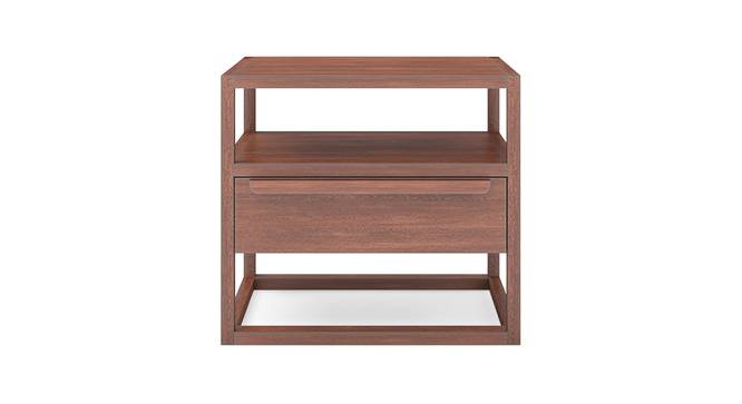 Joni Bedside Table (Brown) by Urban Ladder - Front View Design 1 - 409060