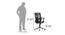 Joyce Executive Chair (Black) by Urban Ladder - Rear View Design 1 - 409141