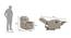 Jameson Recliner (Grey, One Seater) by Urban Ladder - Rear View Design 1 - 409143