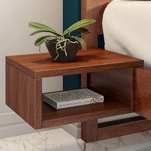Bedside Tables Design Marcia Solid Wood Bedside Table in Brown