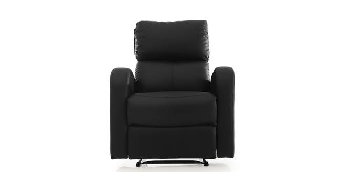 Milo Recliner (Black, One Seater) by Urban Ladder - Front View Design 1 - 409163