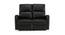 Milo Recliner (Black, Two Seater) by Urban Ladder - Front View Design 1 - 409164