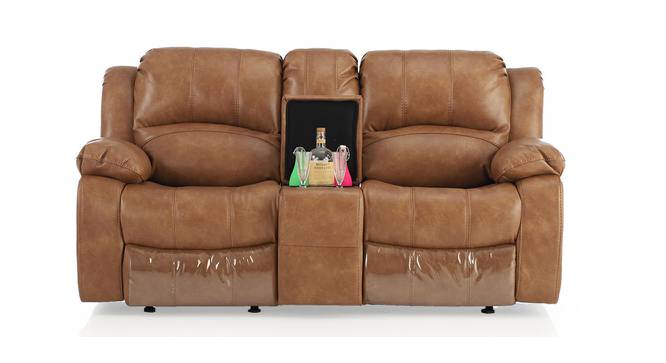 Marco Recliner (Tan, Two Seater) by Urban Ladder - Front View Design 1 - 409166