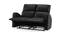 Milo Recliner (Black, Two Seater) by Urban Ladder - Design 1 Side View - 409239