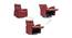 Wonder Recliner (Red, One Seater) by Urban Ladder - Rear View Design 1 - 409250