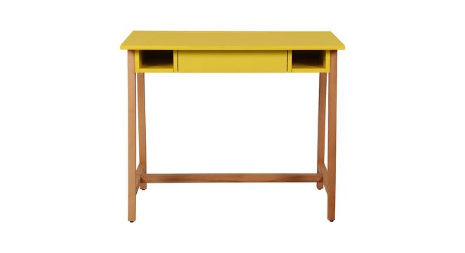 Cedar Study Table (Yellow, Yellow Finish) by Urban Ladder - Cross View Design 1 - 409328