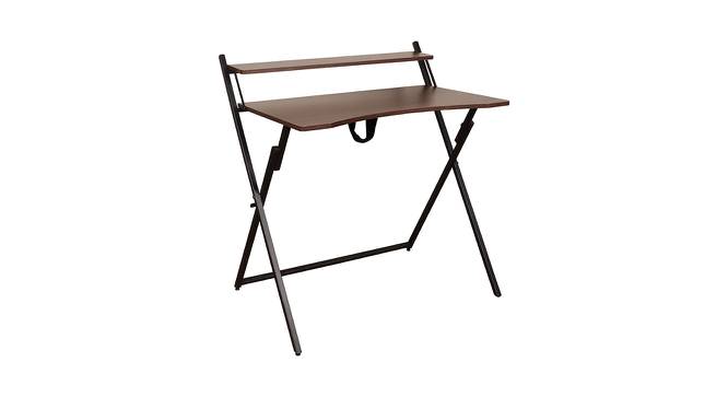 Pistara Folding Study Table (Brown, Brown Finish) by Urban Ladder - Design 1 Side View - 409338