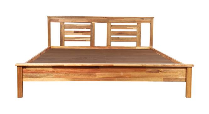 Wardona Bed (Queen Bed Size, Natural Finish) by Urban Ladder - Design 1 Side View - 409345