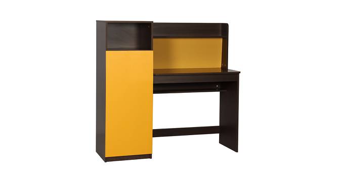 Zendon Study Table (Yellow, Yellow Finish) by Urban Ladder - Design 1 Side View - 409417
