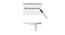 Zuri Wall Mount Study Table (White, White Finish) by Urban Ladder - Design 1 Close View - 409428