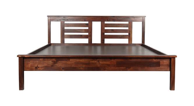 Wardona Bed (Walnut Finish, Queen Bed Size) by Urban Ladder - Design 1 Side View - 409438