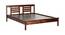 Wardona Bed (Walnut Finish, Queen Bed Size) by Urban Ladder - Front View Design 1 - 