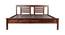 Wardona Bed (Walnut Finish, Queen Bed Size) by Urban Ladder - Side View Design 1 - 