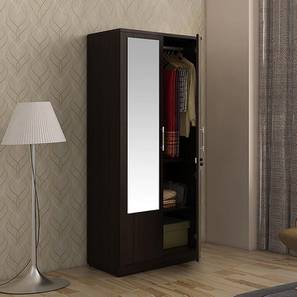 Wardrobes In Patna Design Emerwin Engineered Wood 2 Door Wardrobe With Mirror in Wenge Finish