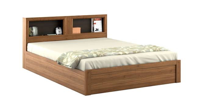 Blaze Storage Bed (Queen Bed Size, Natural Teak) by Urban Ladder - Front View Design 1 - 409475
