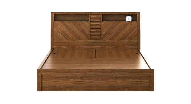 Monarch Storage Bed (Queen Bed Size, Natural Teak) by Urban Ladder - Cross View Design 1 - 409492
