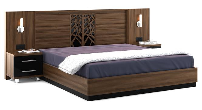 Autumn Storage Bed (King Bed Size, Walnut Bronze) by Urban Ladder - Front View Design 1 - 409547