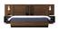 Autumn Storage Bed (King Bed Size, Walnut Bronze) by Urban Ladder - Cross View Design 1 - 409548