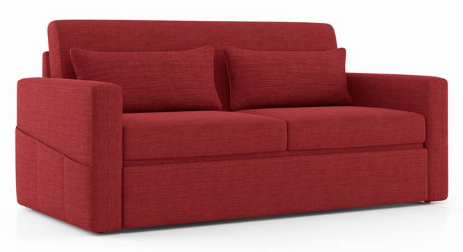 Camden Sofa Cum Bed (Salsa Red) by Urban Ladder - Cross View Design 1 - 409564