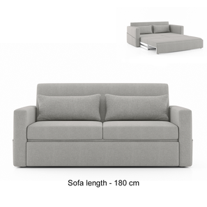 Palemor Sofa Cum Bed Design Camden 2 Seater Sofa cum Bed False In Vapour Grey Colour