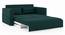 Camden Compact Sofa Cum Bed (Malibu Blue) by Urban Ladder - Design 1 Side View - 409597