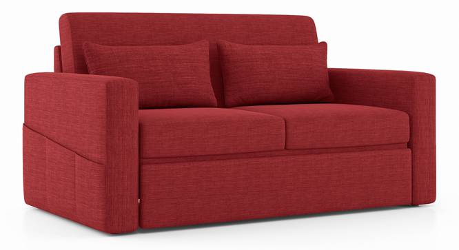 Camden Compact Sofa Cum Bed (Salsa Red) by Urban Ladder - Cross View Design 1 - 409613