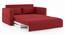 Camden Compact Sofa Cum Bed (Salsa Red) by Urban Ladder - Design 1 Side View - 409619