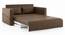 Camden Compact Sofa Cum Bed (Mocha Brown) by Urban Ladder - Design 1 Side View - 409620