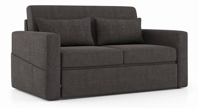 Camden Compact Sofa Cum Bed (Smoke Grey) by Urban Ladder - Cross View Design 1 - 409636