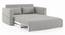 Camden Compact Sofa Cum Bed (Vapour Grey) by Urban Ladder - Design 1 Side View - 409643