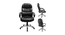 Fargonza Office Chair (Black) by Urban Ladder - Design 1 Side View - 409689
