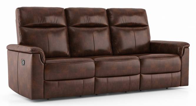 Barnes Recliner (Three Seater, Tuscan Brown) by Urban Ladder - Cross View Design 1 - 409717