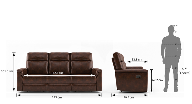 3 seater cheap recliner sofa size