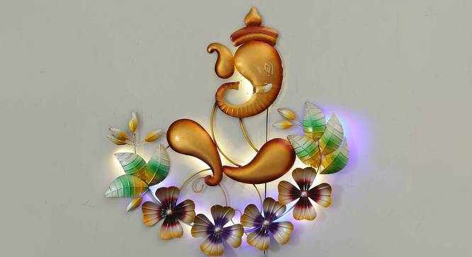 Aastha Wall Decor (Gold) by Urban Ladder - Cross View Design 1 - 409756