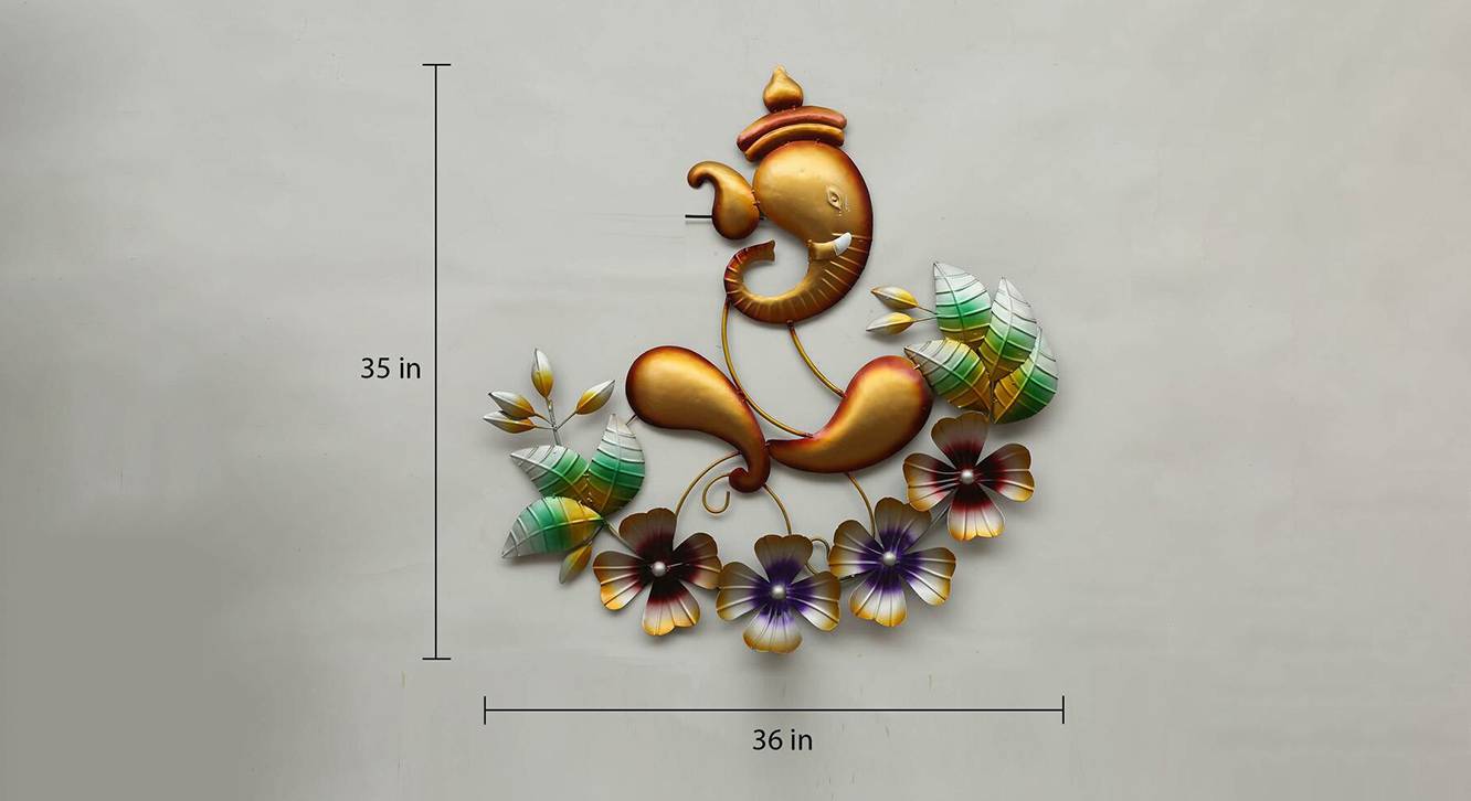 Aastha wall decor golden 6