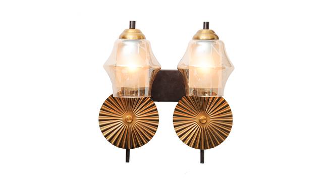 Anahi Wall Lamp (Antique Brass & Brown) by Urban Ladder - Design 1 Side View - 409988
