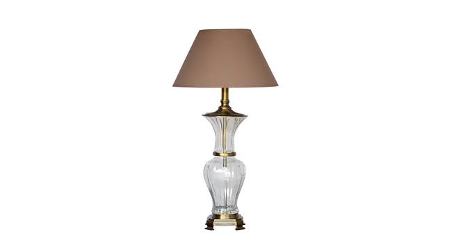 Doane Table Lamp (Antique Brass, Cotton Shade Material, Beige Shade Colour) by Urban Ladder - Cross View Design 1 - 410055