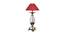 Dodge Table Lamp (Antique Brass, Cotton Shade Material, Maroon Shade Colour) by Urban Ladder - Cross View Design 1 - 410056