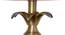 Dodge Table Lamp (Antique Brass, Cotton Shade Material, Maroon Shade Colour) by Urban Ladder - Design 1 Side View - 410077