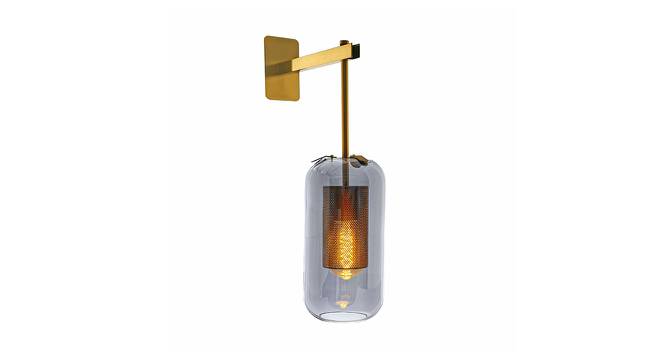 Dallas Wall Lamp (Brass & Smoke) by Urban Ladder - Design 1 Side View - 410087