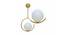 Elora Wall Lamp (Brass & White) by Urban Ladder - Front View Design 1 - 410100