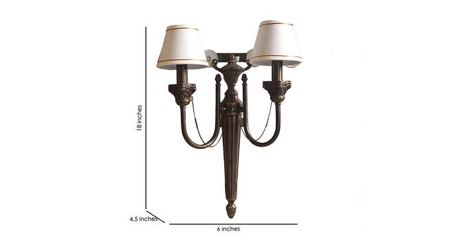Cromwell Wall Lamp (Antique Brass) by Urban Ladder - Design 1 Dimension - 410108