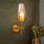 Jayda wall lamp brass and amber lp
