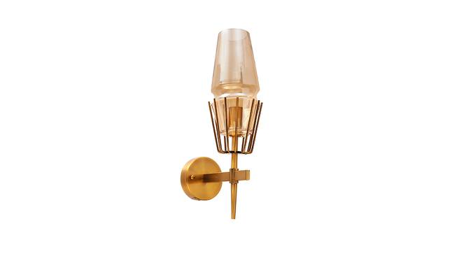 Jayda Wall Lamp (Brass & Amber) by Urban Ladder - Cross View Design 1 - 410163