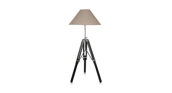 Jaimison Table Lamp (Black, Cotton Shade Material, Beige Shade Colour) by Urban Ladder - Design 1 Side View - 410170