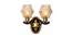 Grahame Wall Lamp (Antique Brass & Brown) by Urban Ladder - Design 1 Side View - 410180