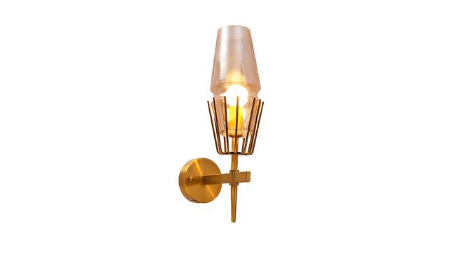 Jayda Wall Lamp (Brass & Amber) by Urban Ladder - Design 1 Side View - 410183